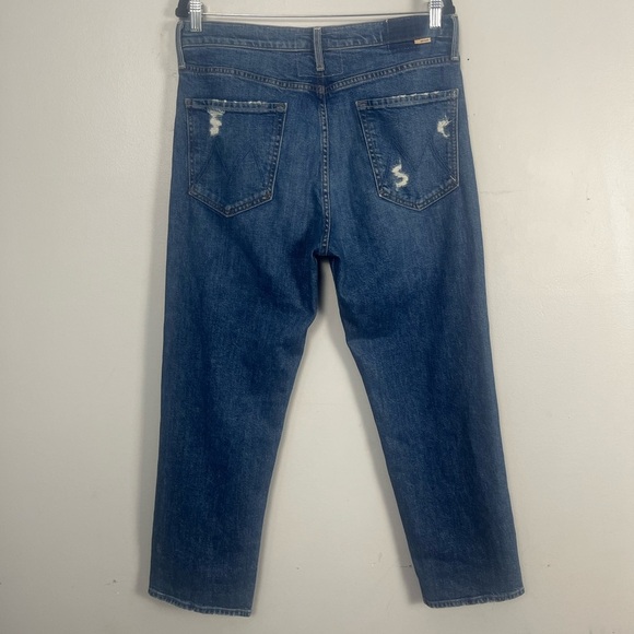 Mother The Tomcat Distressed Crop Jeans in Playing with Scissors size 32 - Picture 7 of 11